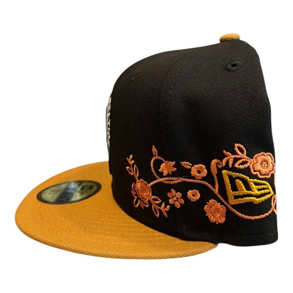 New Era Boston Celtics Floral Vine 59FIFTY Fitted Hat Cap - Picture 6 of 9